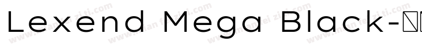 Lexend Mega Black字体转换